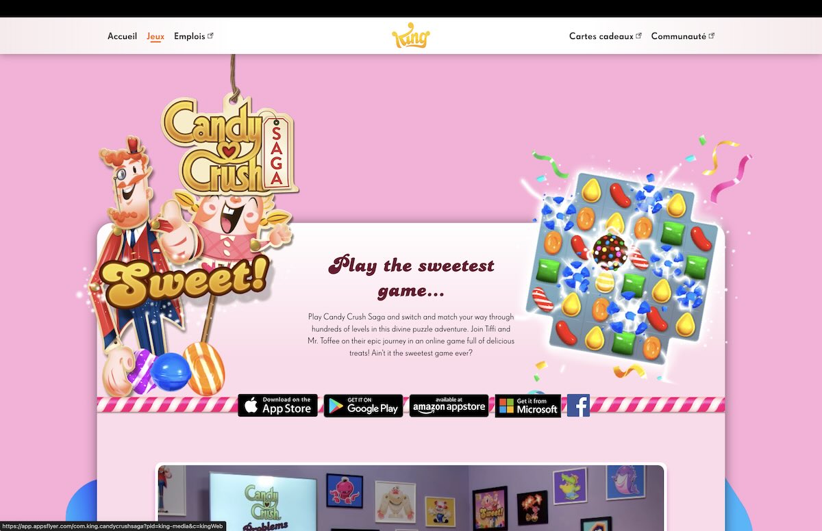 Candy Crush Saga totalise plus de 20 milliards de dollars de revenus en 2023