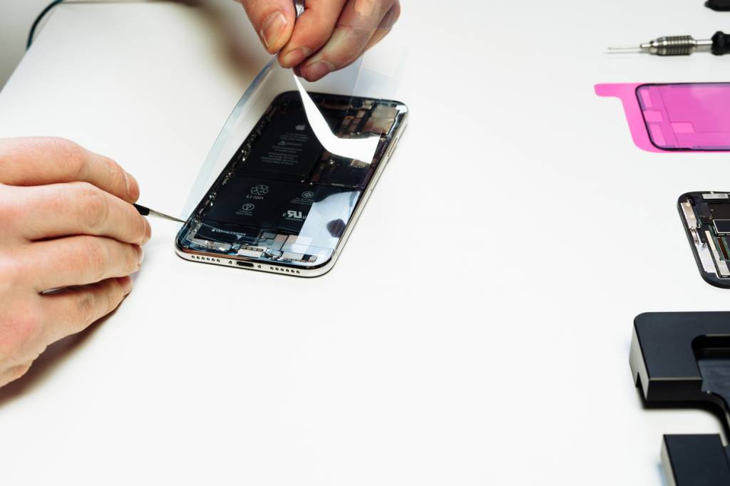 Réparation de l'écran d'un iPhone