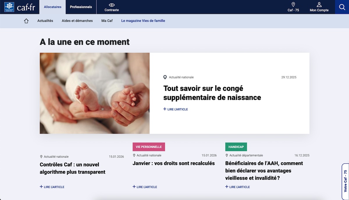 Algorithme de contrôle de la CAF : évolution et transparence