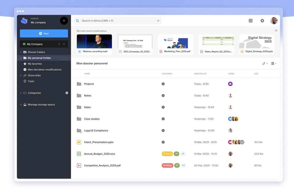kDrive : l&rsquo;alternative européenne à Google Drive atteint le million d&rsquo;utilisateurs