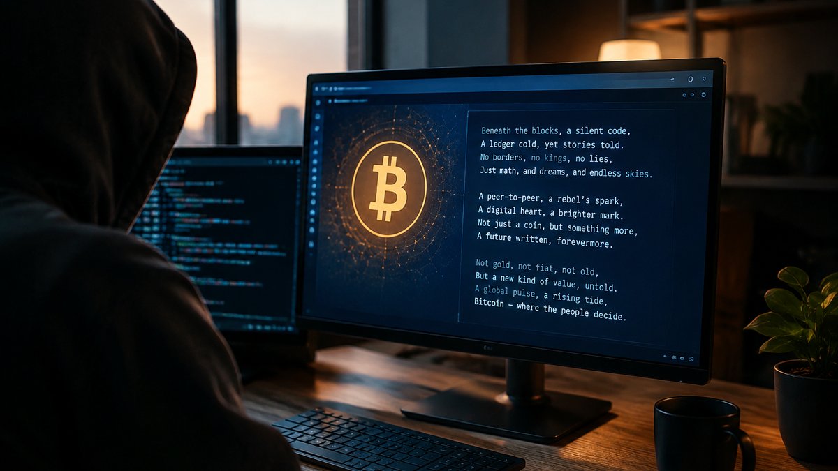 Mystérieux poème Bitcoin : Est-ce l&rsquo;œuvre d&rsquo;une IA autonome ?